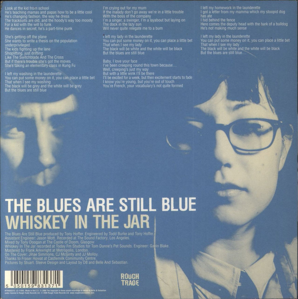 Belle & Sebastian The Blues Are Still Blue - Blue Vinyl - Hype sticker UK 7" vinyl single (7 inch record / 45) 5050159831371