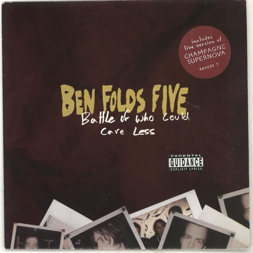 Ben Folds Five Battle Of Who Could Care Less UK 7" vinyl single (7 inch record / 45) 6642307