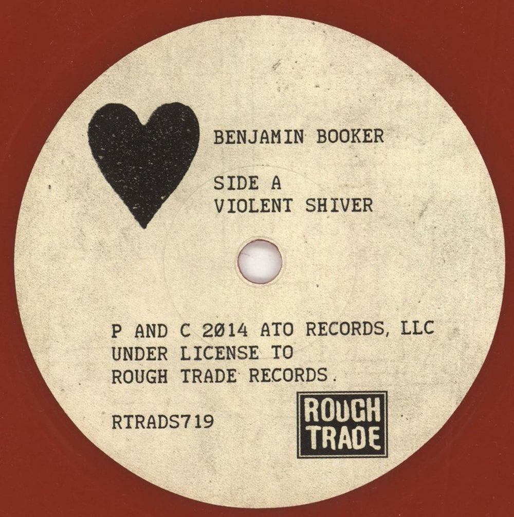 Benjamin Booker Violent Shiver - Red Vinyl UK 7" vinyl single (7 inch record / 45) IF007VI741828