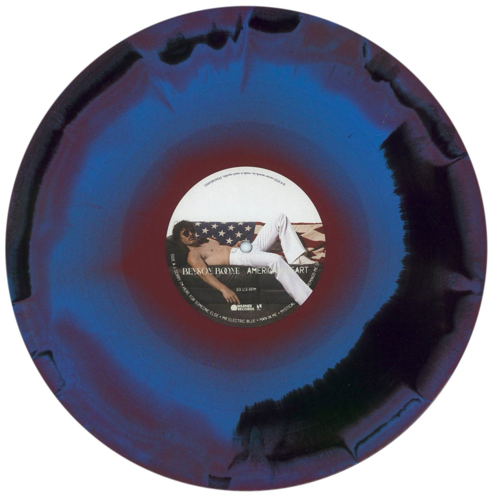 Benson Boone American Heart - Blue & Red Merge Vinyl + Numbered Sleeve UK vinyl LP album (LP record) 9KPLPAM873742