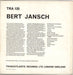 Bert Jansch Bert Jansch - 2nd UK vinyl LP album (LP record) JSHLPBE710577