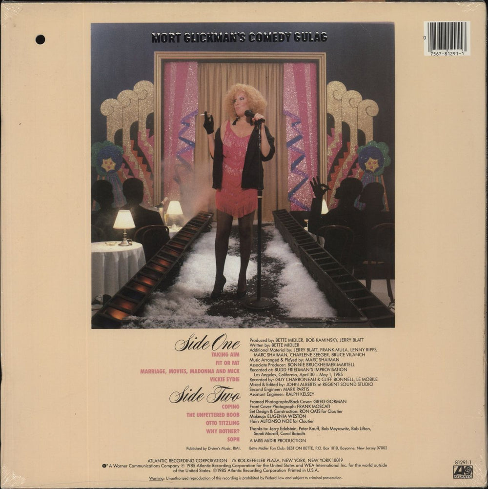 Bette Midler Mud Will Be Flung Tonight! - Sealed US vinyl LP album (LP record)