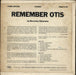 Beverley Simmons Remember Otis UK vinyl LP album (LP record)