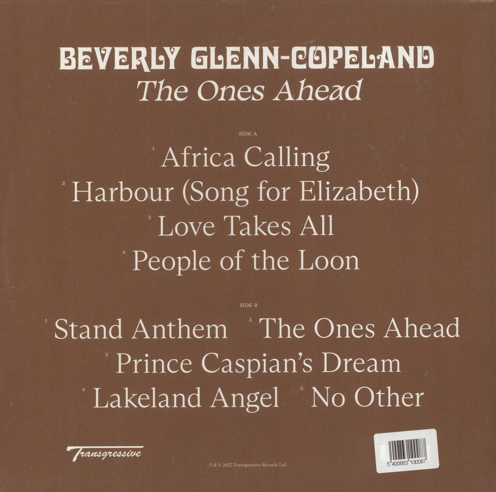 Beverly Glenn Copeland The Ones Ahead - Blue Vinyl UK vinyl LP album (LP record) 5400863100087