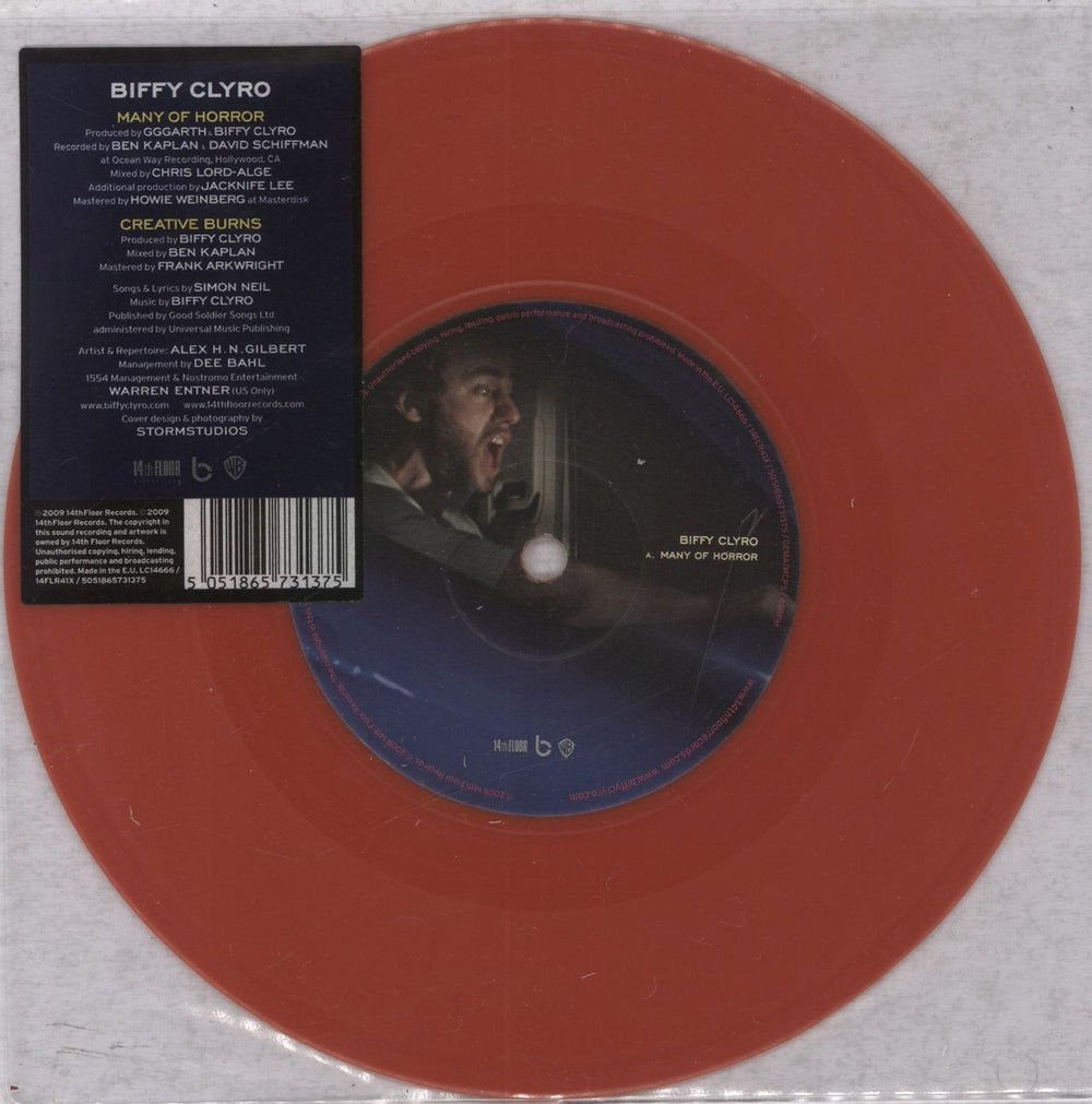 Biffy Clyro Many Of Horror [When We Collide] - EX UK 7" vinyl single (7 inch record / 45) 14FLR41X