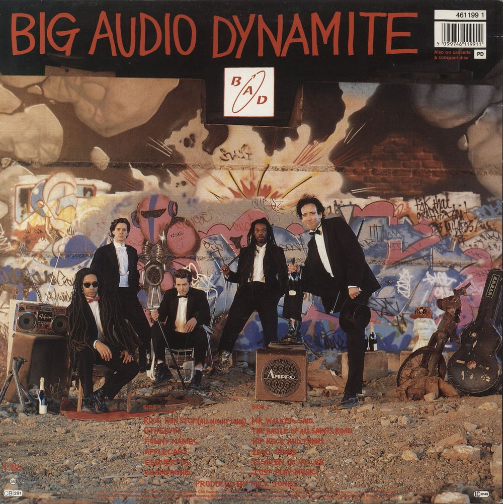 Big Audio Dynamite Tighten Up Vol. 88 UK vinyl LP album (LP record) 5099746119911