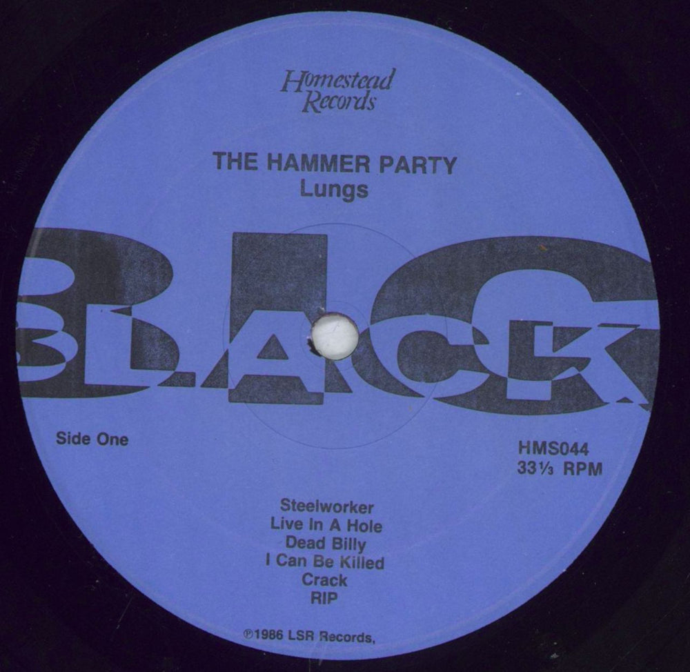 Big Black The Hammer Party + Shrink UK vinyl LP album (LP record) BACLPTH827563