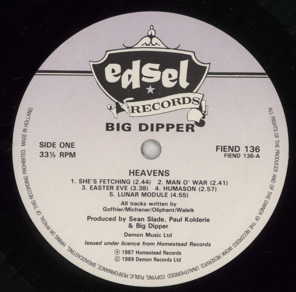 Big Dipper Heavens UK vinyl LP album (LP record) B7ILPHE863066