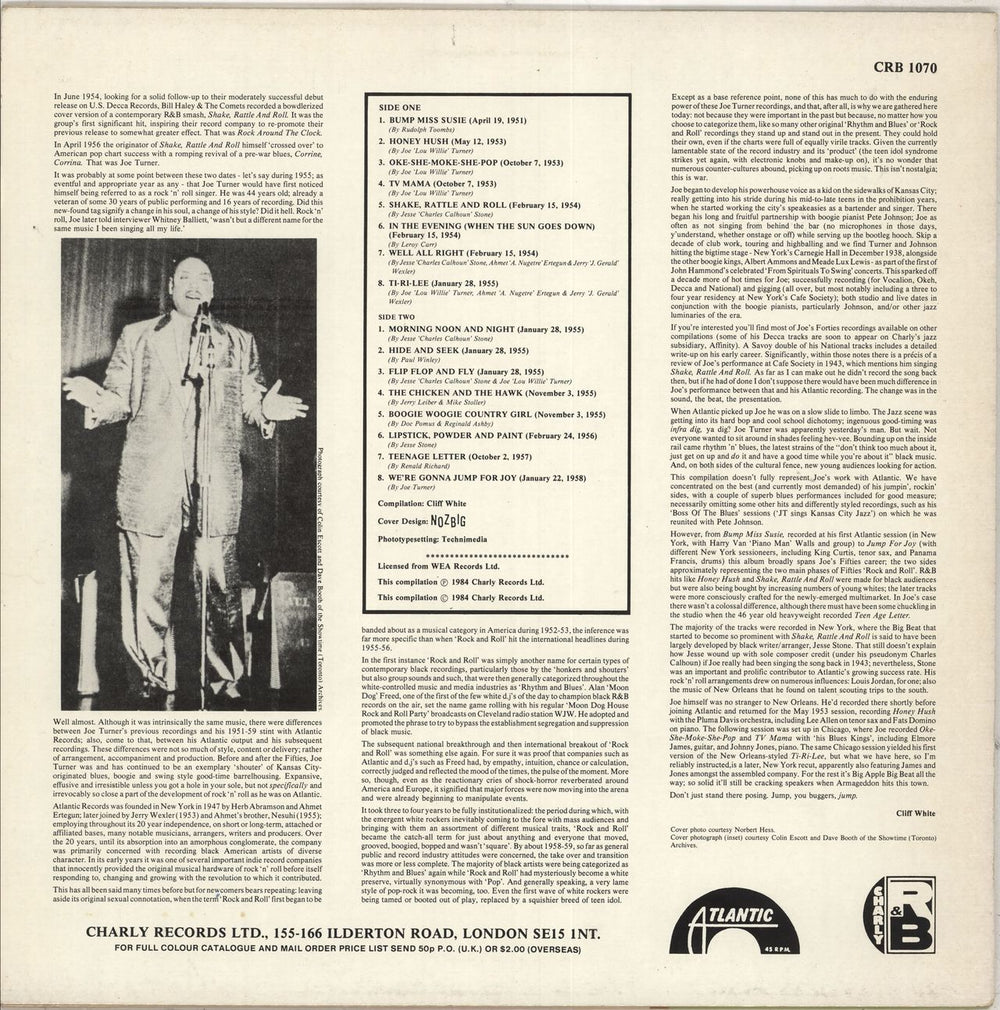 Big Joe Turner Jumpin' With Joe - Green & Orange Sleeve UK vinyl LP album (LP record)