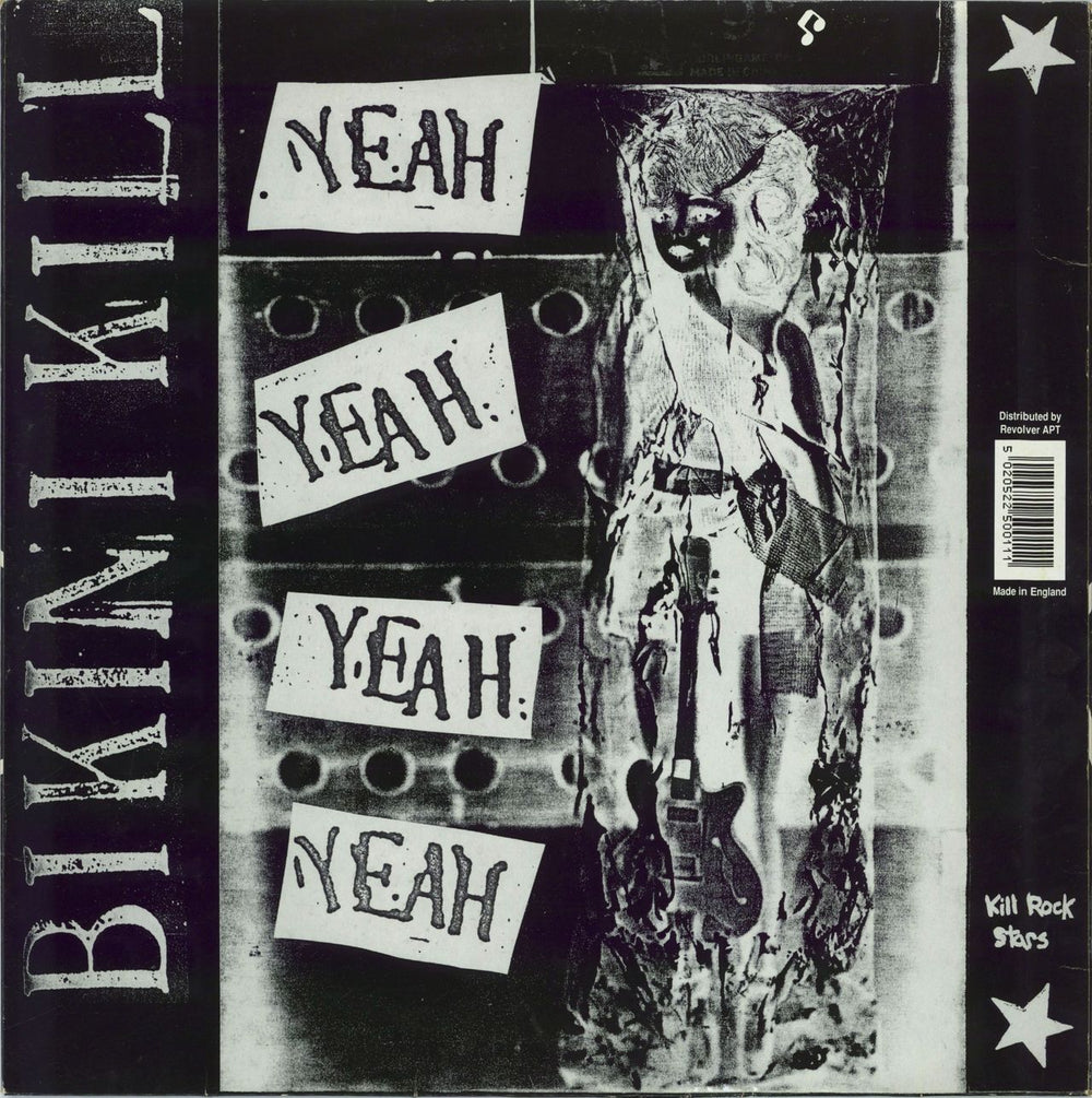 Bikini Kill Yeah Yeah Yeah Yeah / Our Troubled Youth + Insert UK vinyl LP album (LP record) 5020522500111