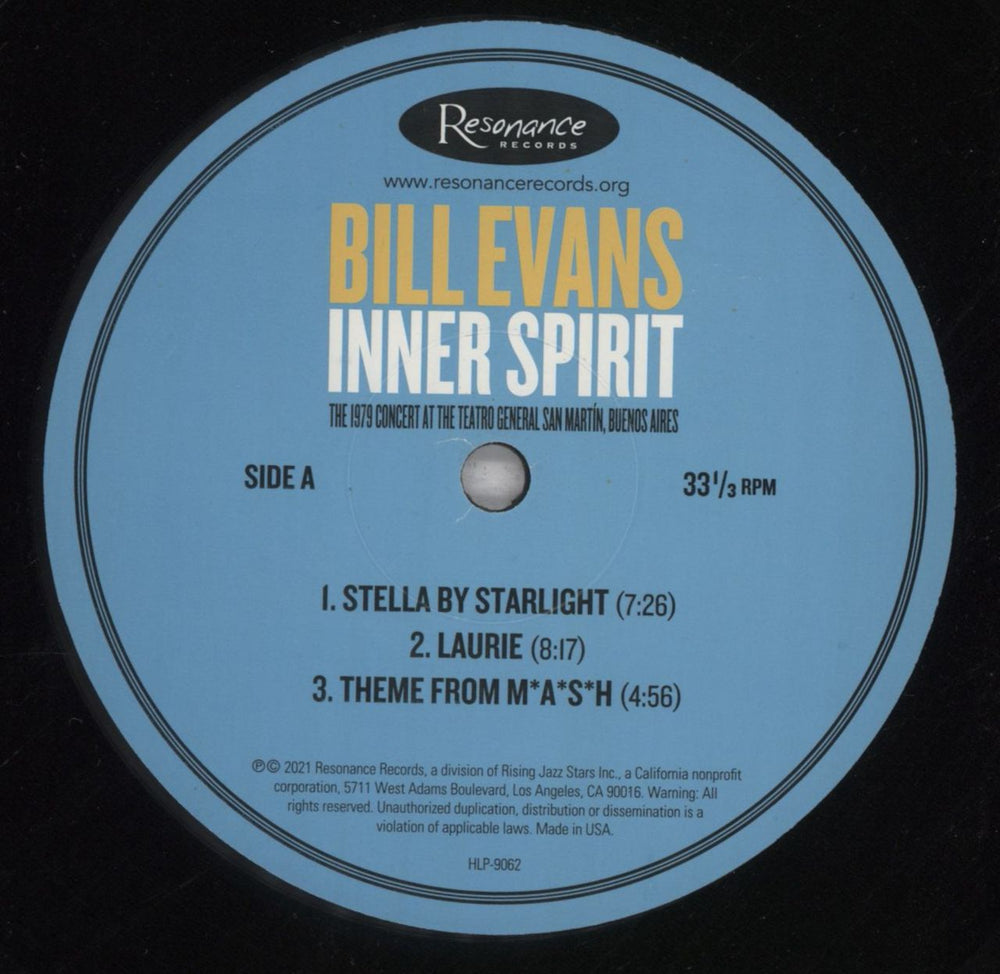 Bill Evans (Piano) Inner Spirit - RSD 2022 - Hand Numbered Edition US 2-LP vinyl record set (Double LP Album) BLV2LIN843106