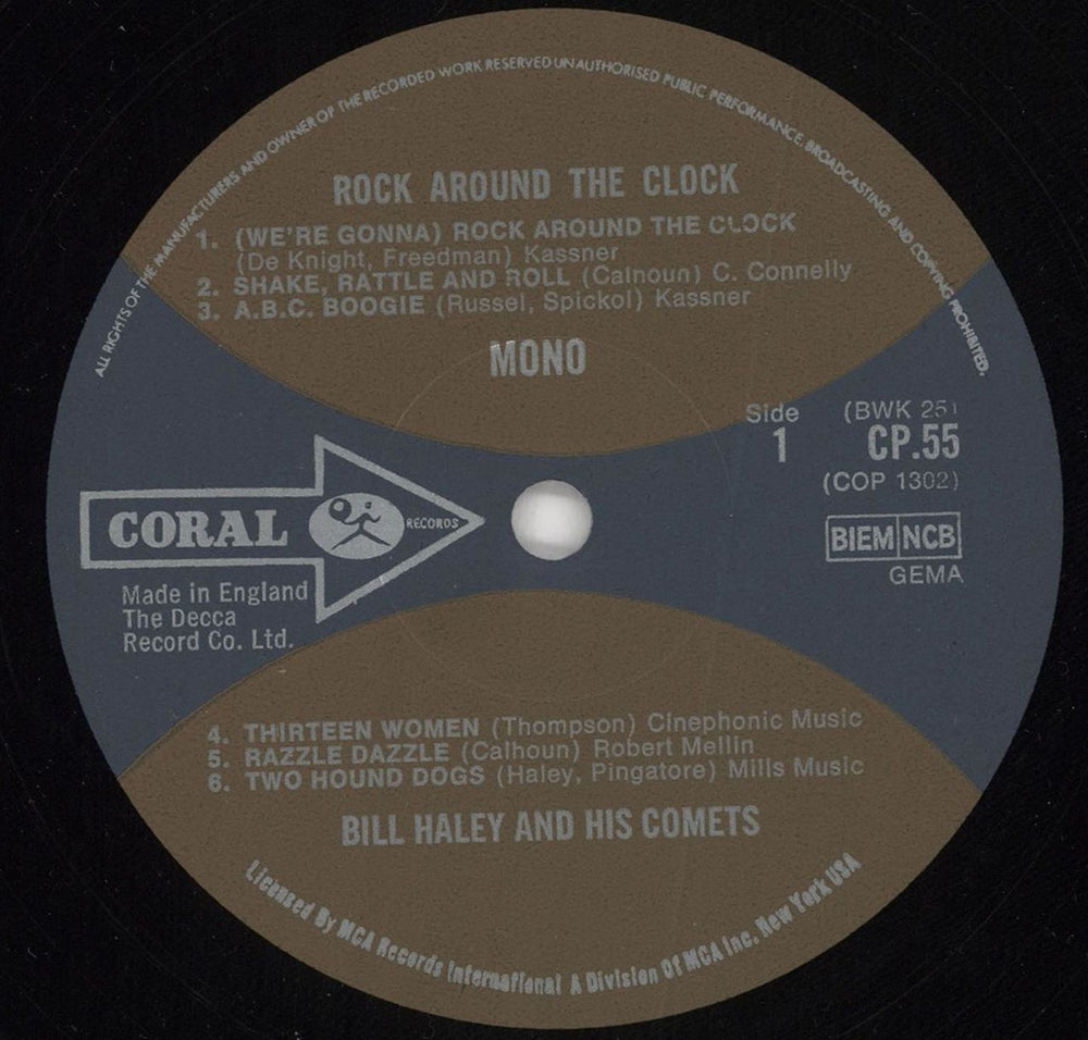 Bill Haley & The Comets Rock Around The Clock UK vinyl LP album (LP record) BHYLPRO362880