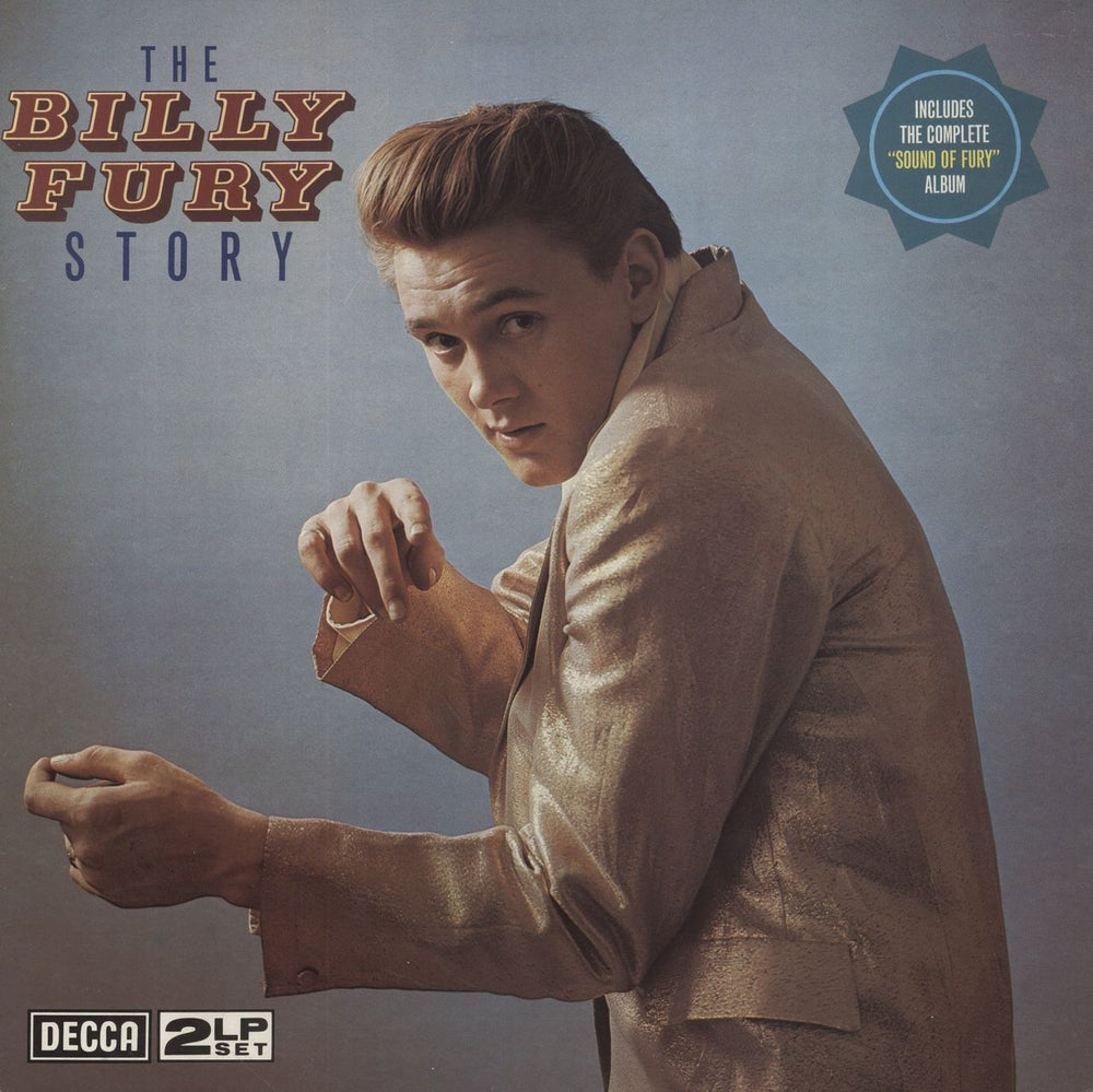 Billy Fury The Billy Fury Story UK 2-LP vinyl record set (Double LP Album) DPA3033/4