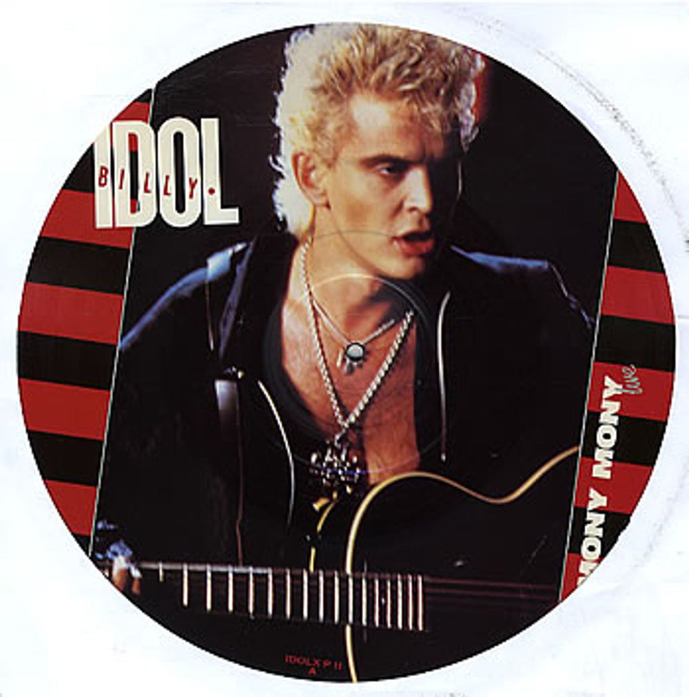 Billy Idol Mony Mony UK 12" vinyl picture disc (12 inch picture record) IDOLXP11