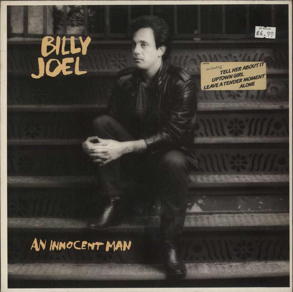 Billy Joel An Innocent Man - 3 Song Hype Sticker Dutch vinyl LP album (LP record) 25554