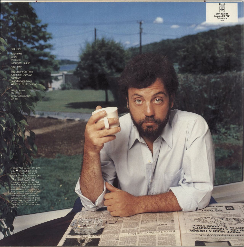 Billy Joel The Nylon Curtain Australian vinyl LP album (LP record)