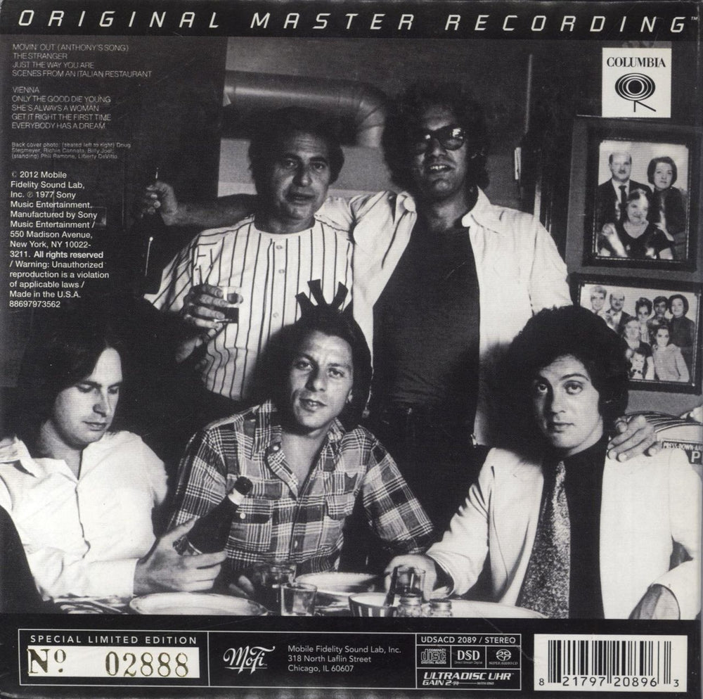 Billy Joel The Stranger US super audio CD SACD BLYSATH861869