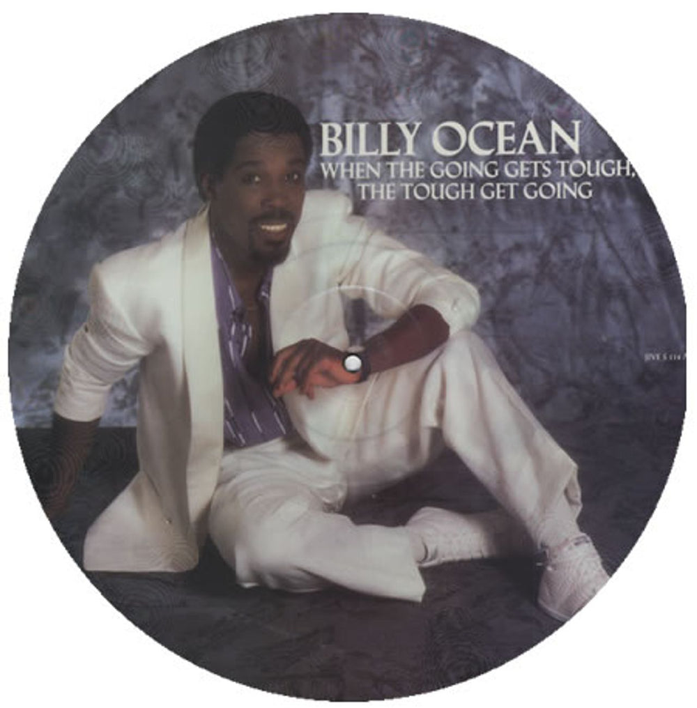 Billy Ocean When The Going Gets Tough The Tough Get Going UK 12" vinyl picture disc (12 inch picture record) JIVES114