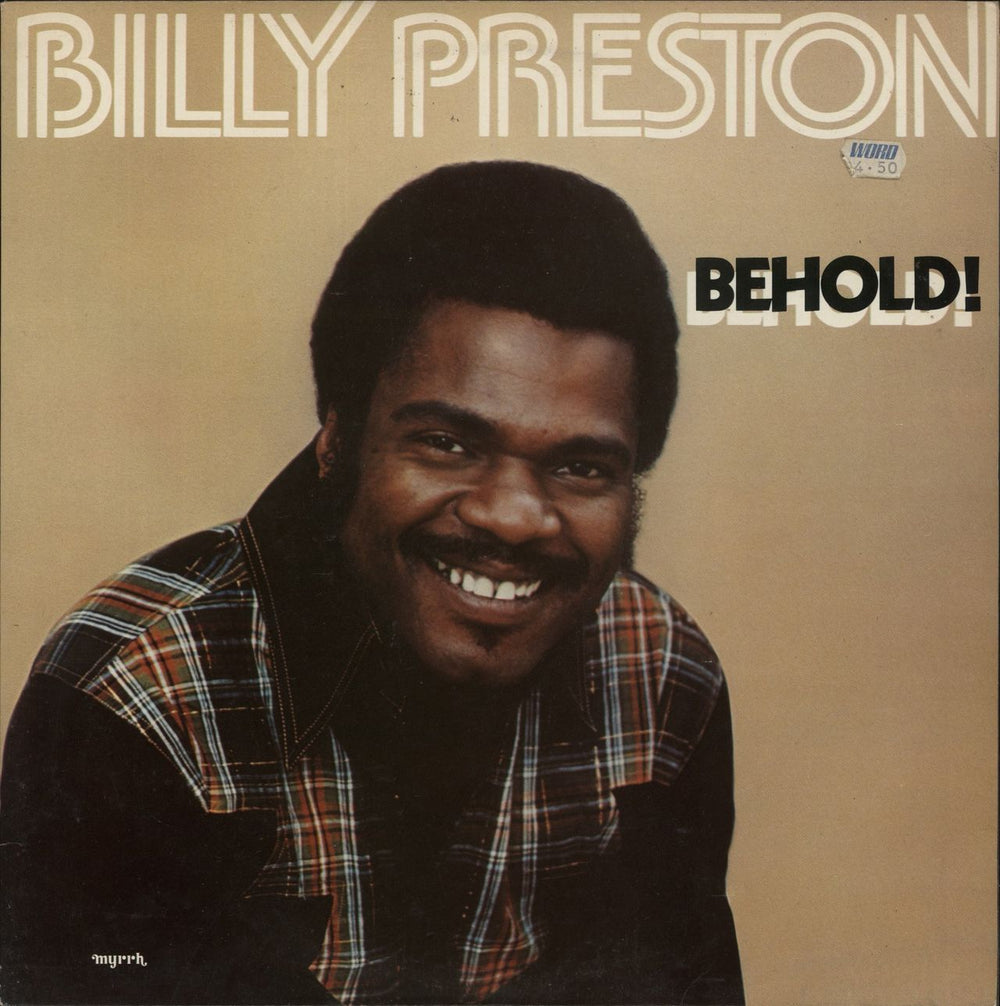 Billy Preston Behold UK vinyl LP album (LP record) MYR1070