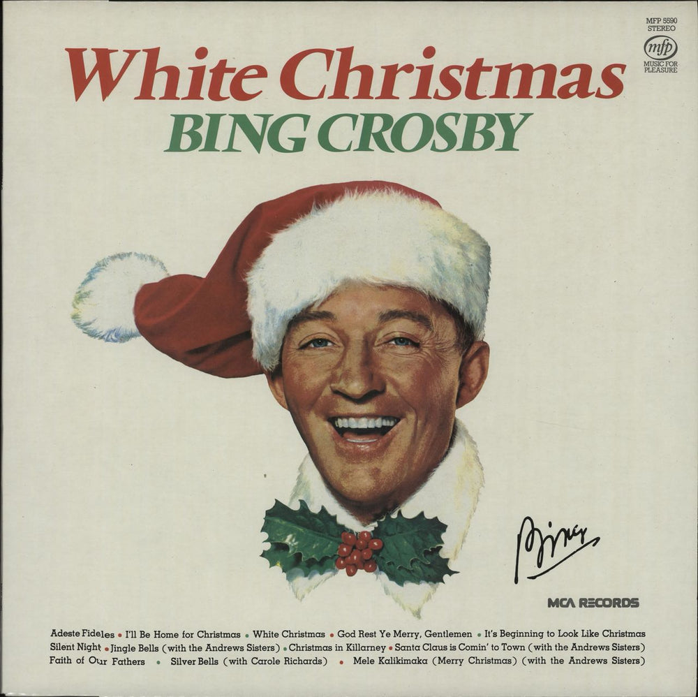 Bing Crosby White Christmas UK vinyl LP album (LP record) MFP5590