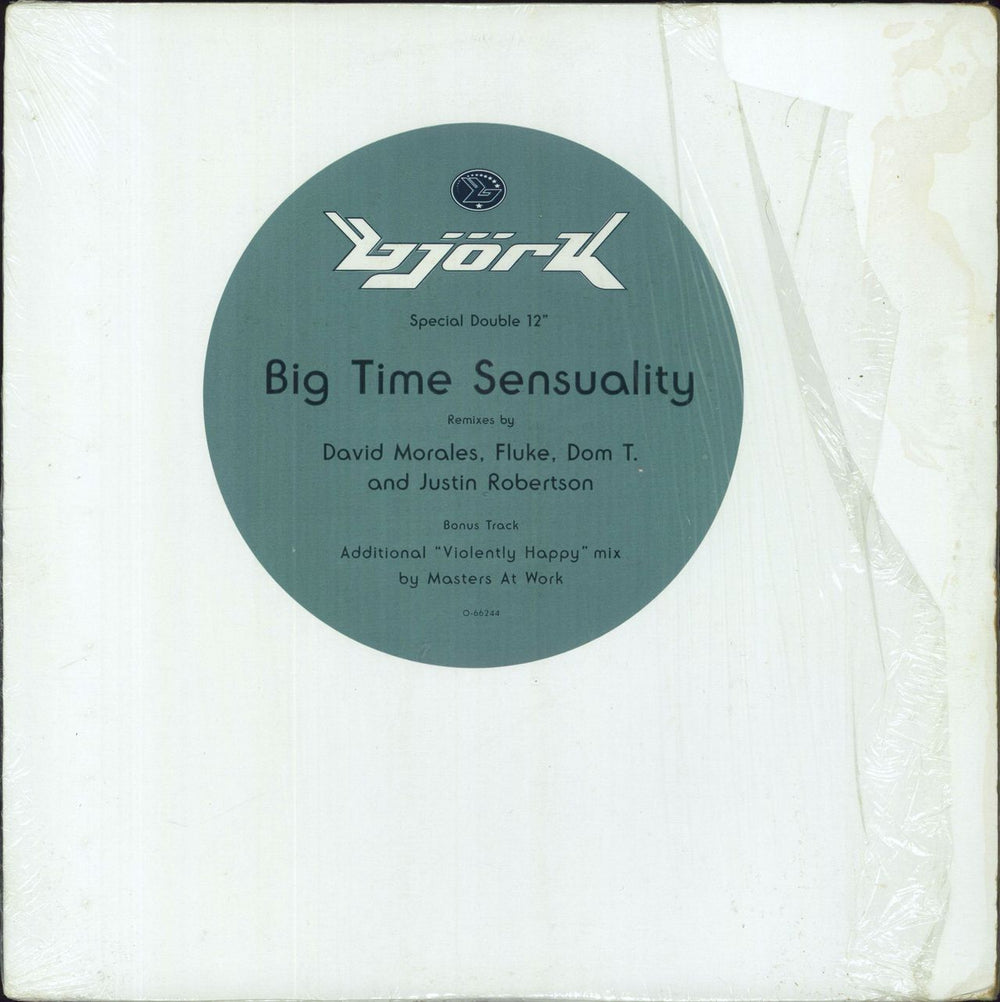 Björk Big Time Sensuality + Opened Shrink US 12" vinyl single (12 inch record / Maxi-single) 0-66244