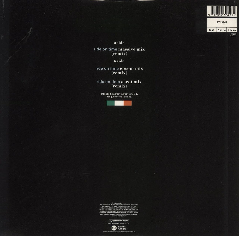 Black Box Ride On Time - Remix UK 12" vinyl single (12 inch record / Maxi-single) 5012394324261