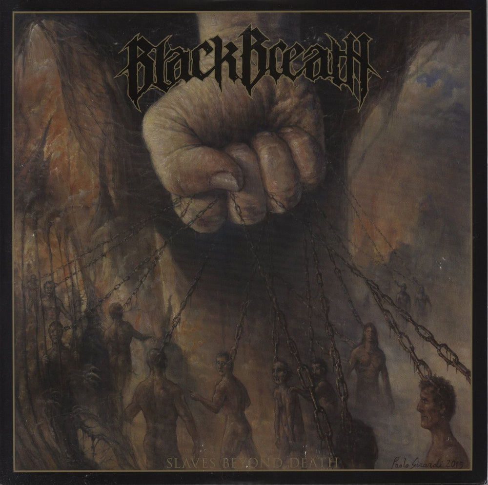 Black Breath Slaves Beyond Death - Gold Vinyl US 12" vinyl single (12 inch record / Maxi-single) LORD208