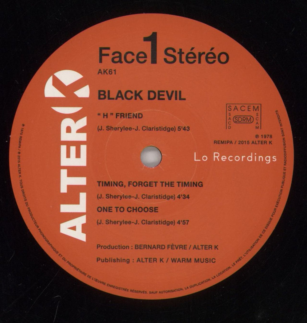 Black Devil Disco Club French vinyl LP album (LP record) 79BLPDI862206