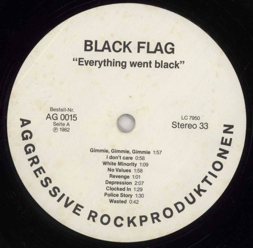 Black Flag Everything Went Black - VG German 2-LP vinyl record set (Double LP Album) BD72LEV863139