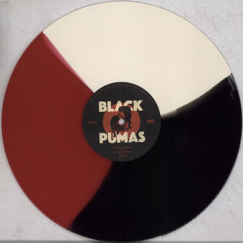 Black Pumas Black Pumas - Cream, Black & Red Vinyl - RSD20 UK vinyl LP album (LP record) 3YALPBL840217