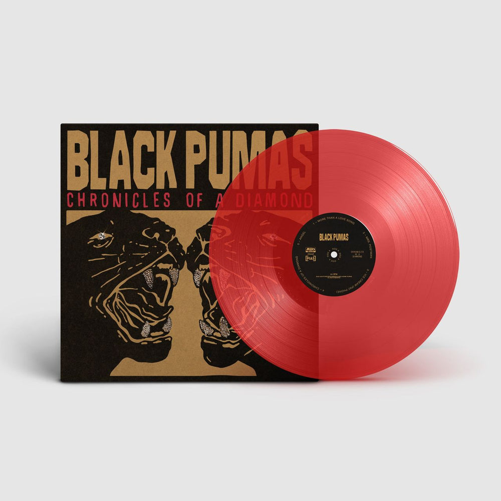 Black Pumas Chronicles Of A Diamond - Transparent Red Vinyl Indie Exclusive UK vinyl LP album (LP record) ATO0654LPC