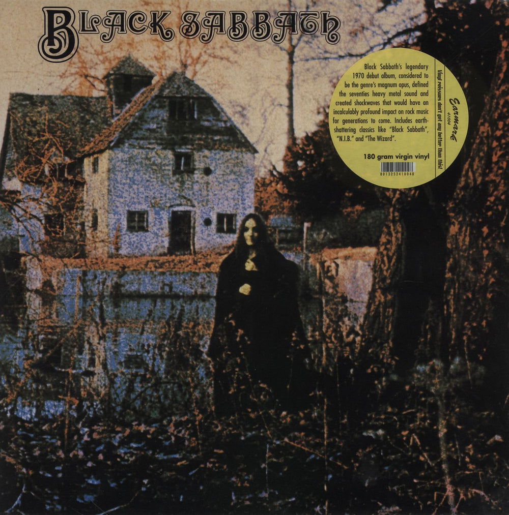 Black Sabbath Black Sabbath With Hype stickered PVC UK vinyl LP album (LP record) 41004