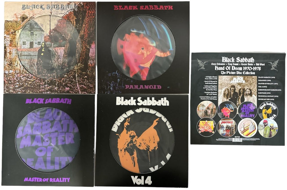 Black Sabbath Hand Of Doom 1970-1978 UK Vinyl Box Set BLKVXHA844575