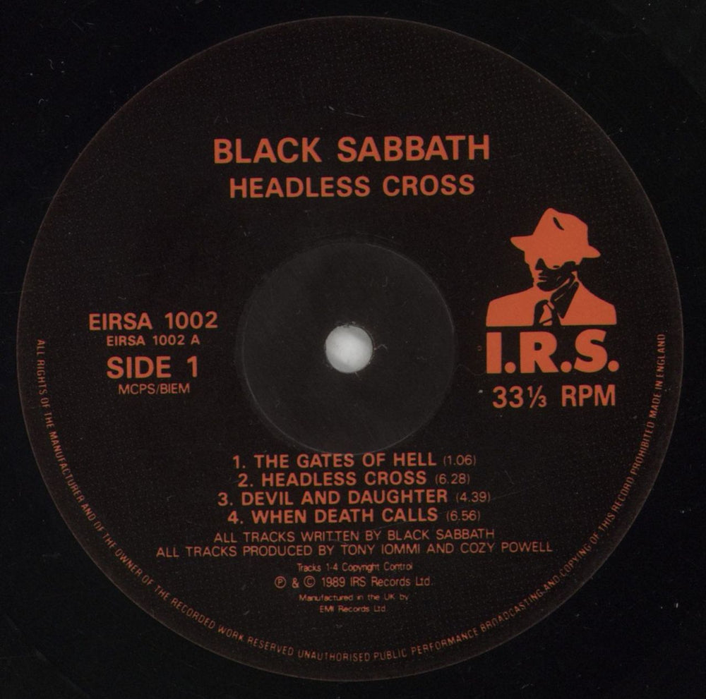 Black Sabbath Headless Cross - VG UK vinyl LP album (LP record) BLKLPHE788193