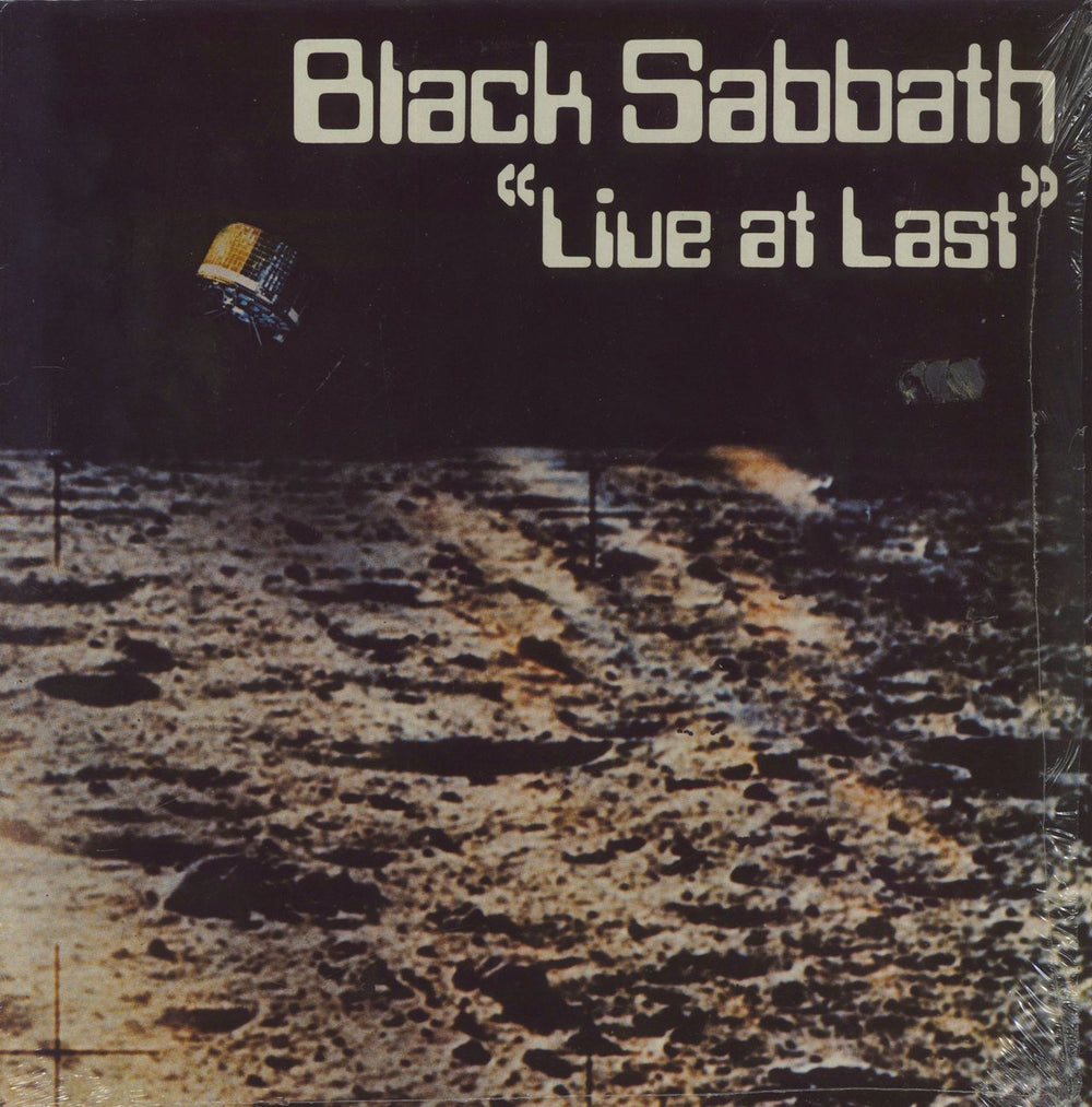 Black Sabbath Live At Last + Shrink UK vinyl LP album (LP record) BS001