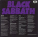 Black Sabbath Master Of Reality - 180gm Vinyl UK vinyl LP album (LP record) 5414939920806