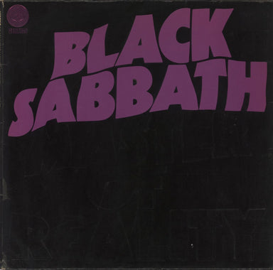 Black Sabbath Master Of Reality + Poster - Misprint - VG UK vinyl LP album (LP record) WWA008