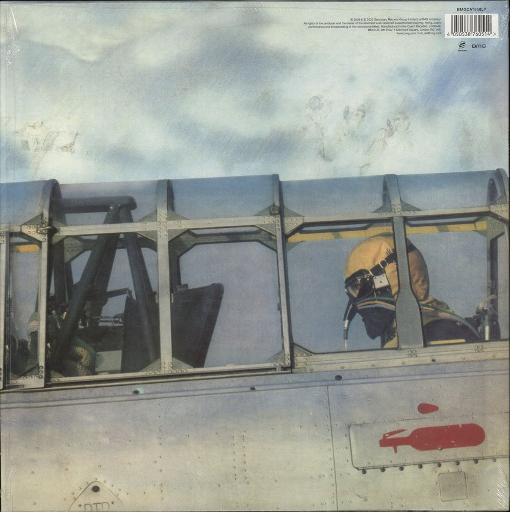 Black Sabbath Never Say Die! - Clear & Light Blue Splatter Vinyl UK vinyl LP album (LP record) 4050538760514