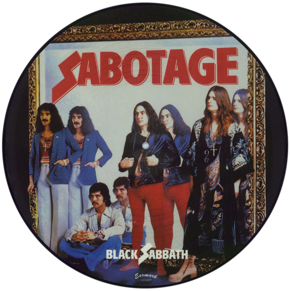 Black Sabbath Sabotage UK picture disc LP (vinyl picture disc album) 41028P
