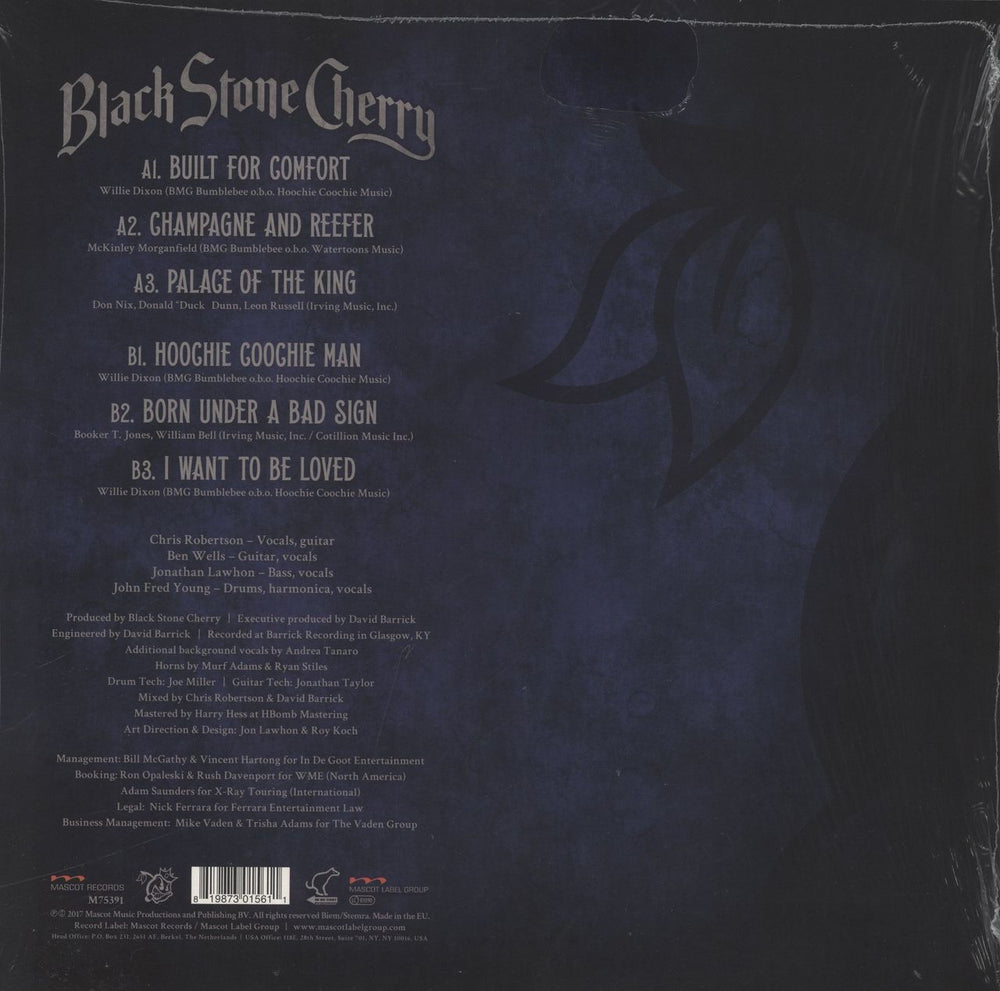 Black Stone Cherry Black To Blues - Blue Vinyl - 180 Gram - Sealed UK vinyl LP album (LP record) 819873015611