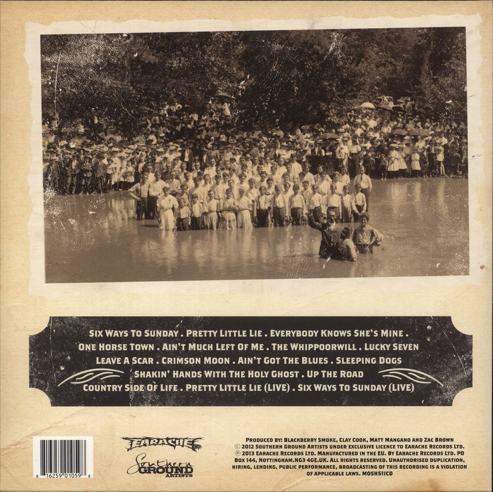 Blackberry Smoke The Whippoorwill - Clear Smoke Vinyl UK 2-LP vinyl record set (Double LP Album) 816259010598