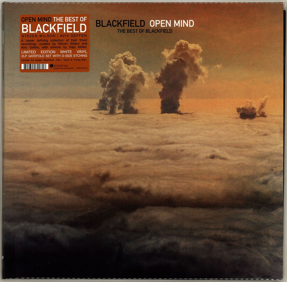 Blackfield Open Mind: The Best Of - White Vinyl - Sealed UK 2-LP vinyl record set (Double LP Album) KSCOPE1003