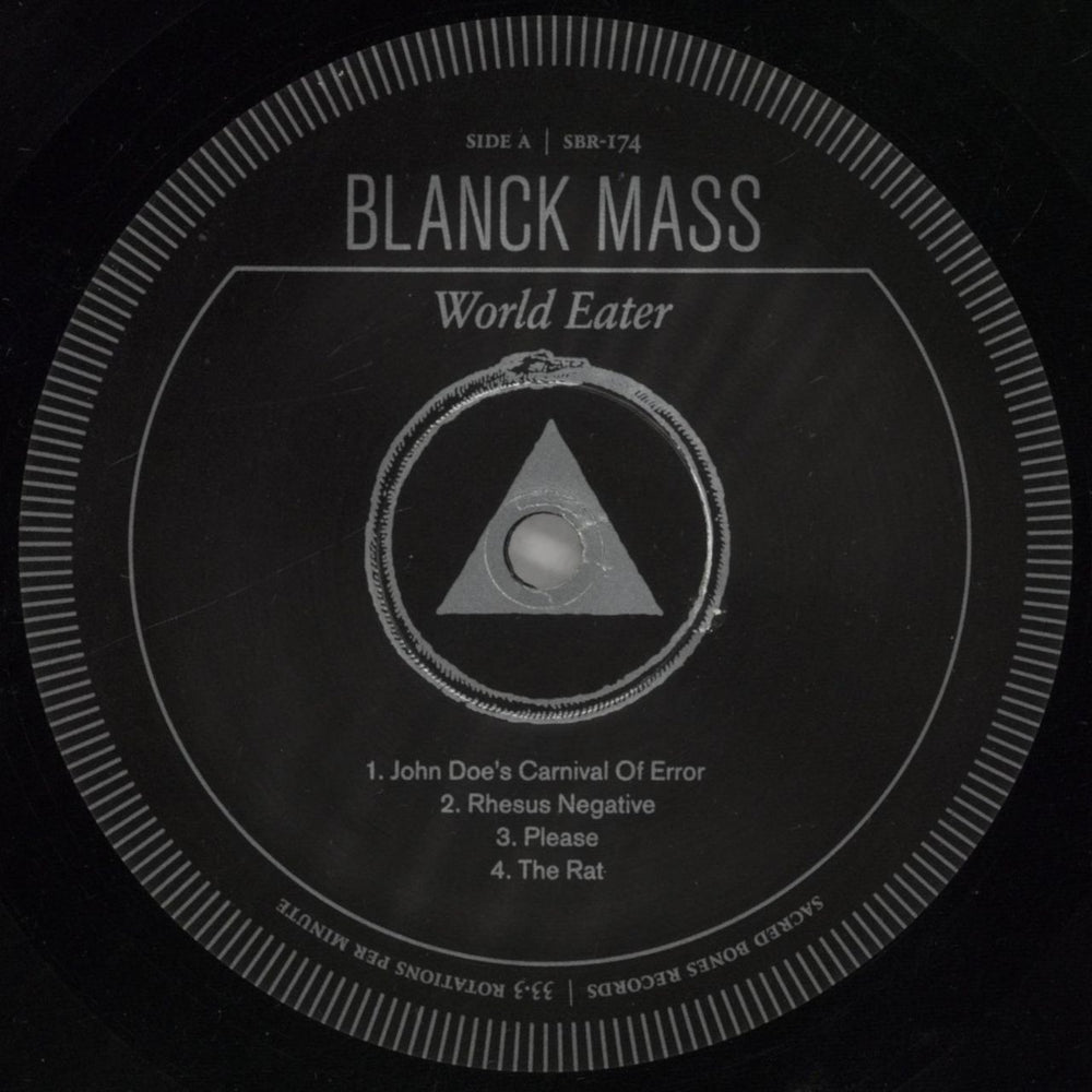 Blanck Mass World Eater US vinyl LP album (LP record) 033LPWO859609