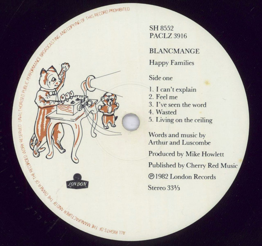 Blancmange Happy Families - Shrink UK vinyl LP album (LP record) BLALPHA833958