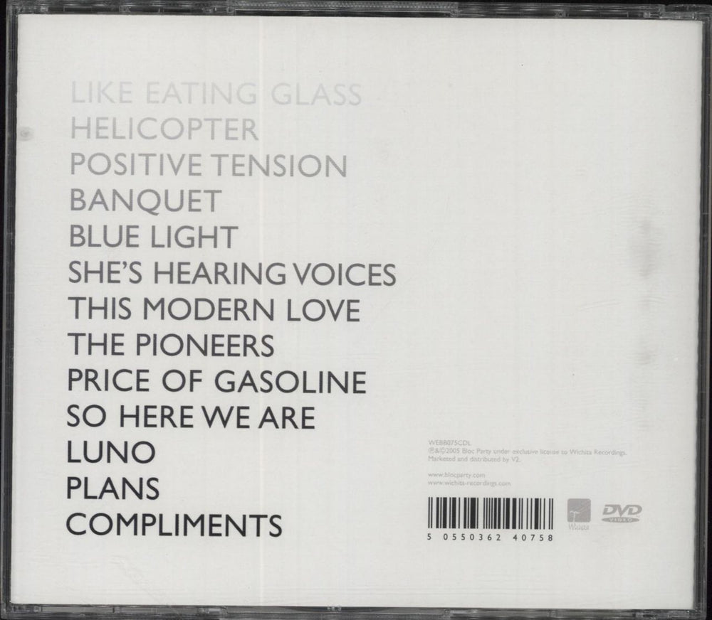 Bloc Party Silent Alarm UK 2-disc CD/DVD set 5055036240758