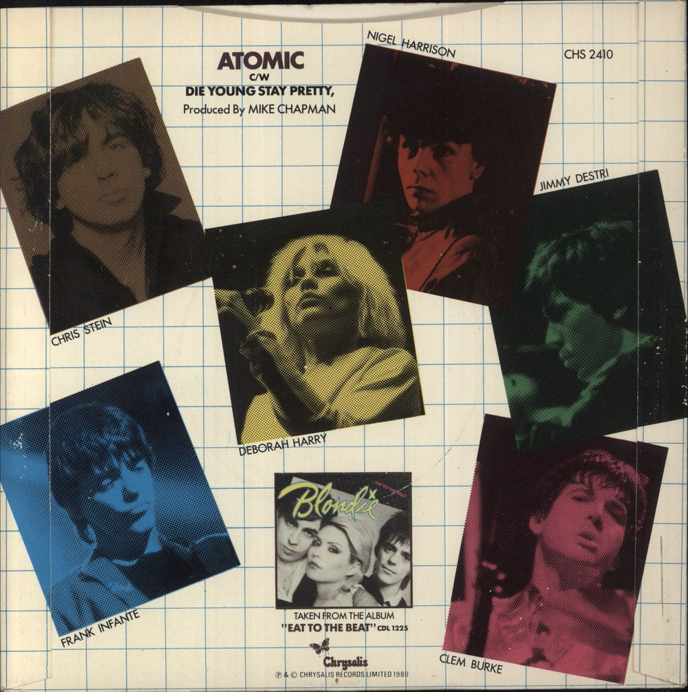 Blondie Atomic UK 7" vinyl single (7 inch record / 45)