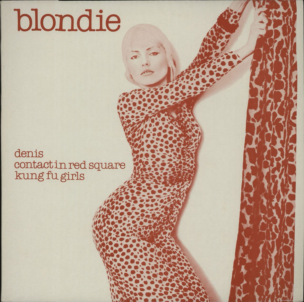 Blondie Denis - Red Sleeve UK 12" vinyl single (12 inch record / Maxi-single) CHS2204-12