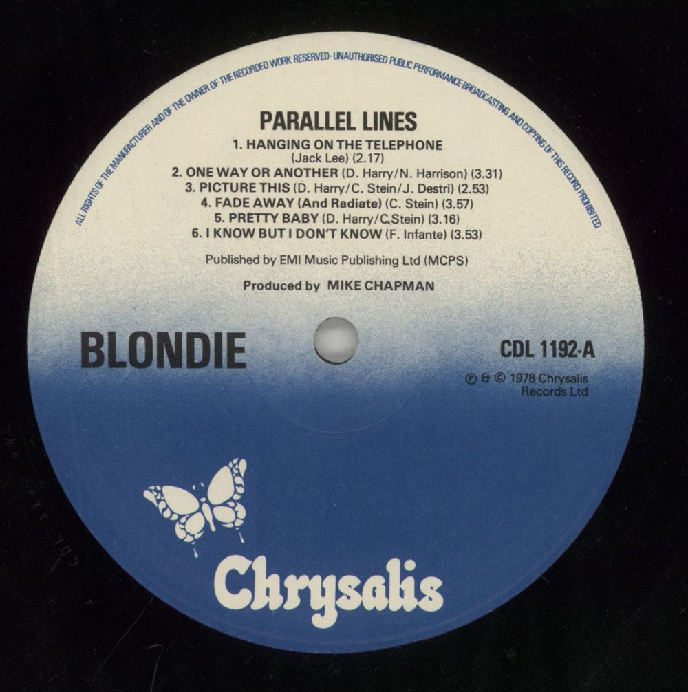 Blondie Parallel Lines + Inner - Shrink UK vinyl LP album (LP record) BLOLPPA266124