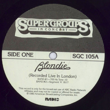 Blondie Super Groups In Concert US 3-LP vinyl record set (Triple LP Album) BLO3LSU333901