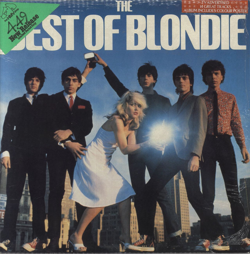 Blondie The Best Of Blondie - 1st - Complete - Opened shrink UK vinyl LP album (LP record) CDLTV1